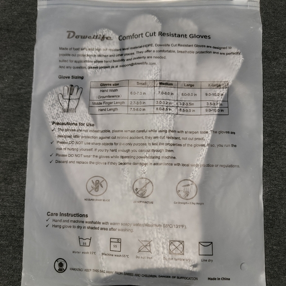 Dowelife Comfort Cut Resistant Gloves - Large - Picture 6 of 7